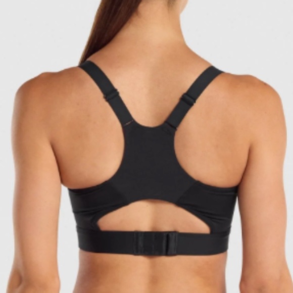 Gymshark Racerback Sports Bra Sz M Black - Picture 2 of 9